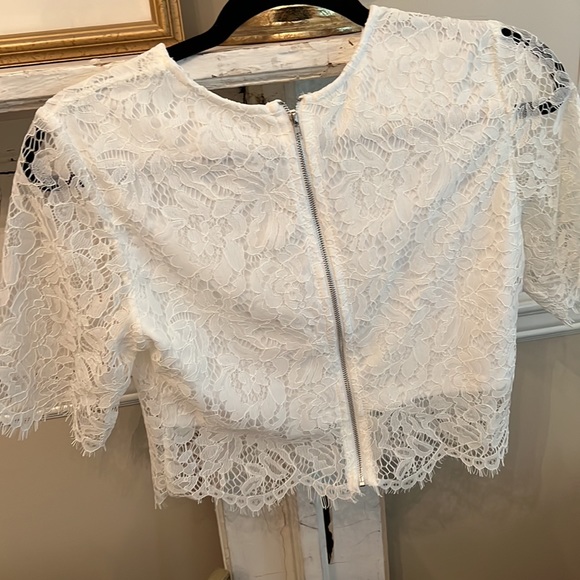 Womens Lace Crop Top - Picture 2 of 2